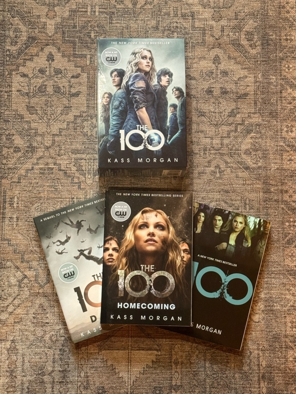 The 100 Book Set by Kass Morgan - Black & Teal Covers - set of 3